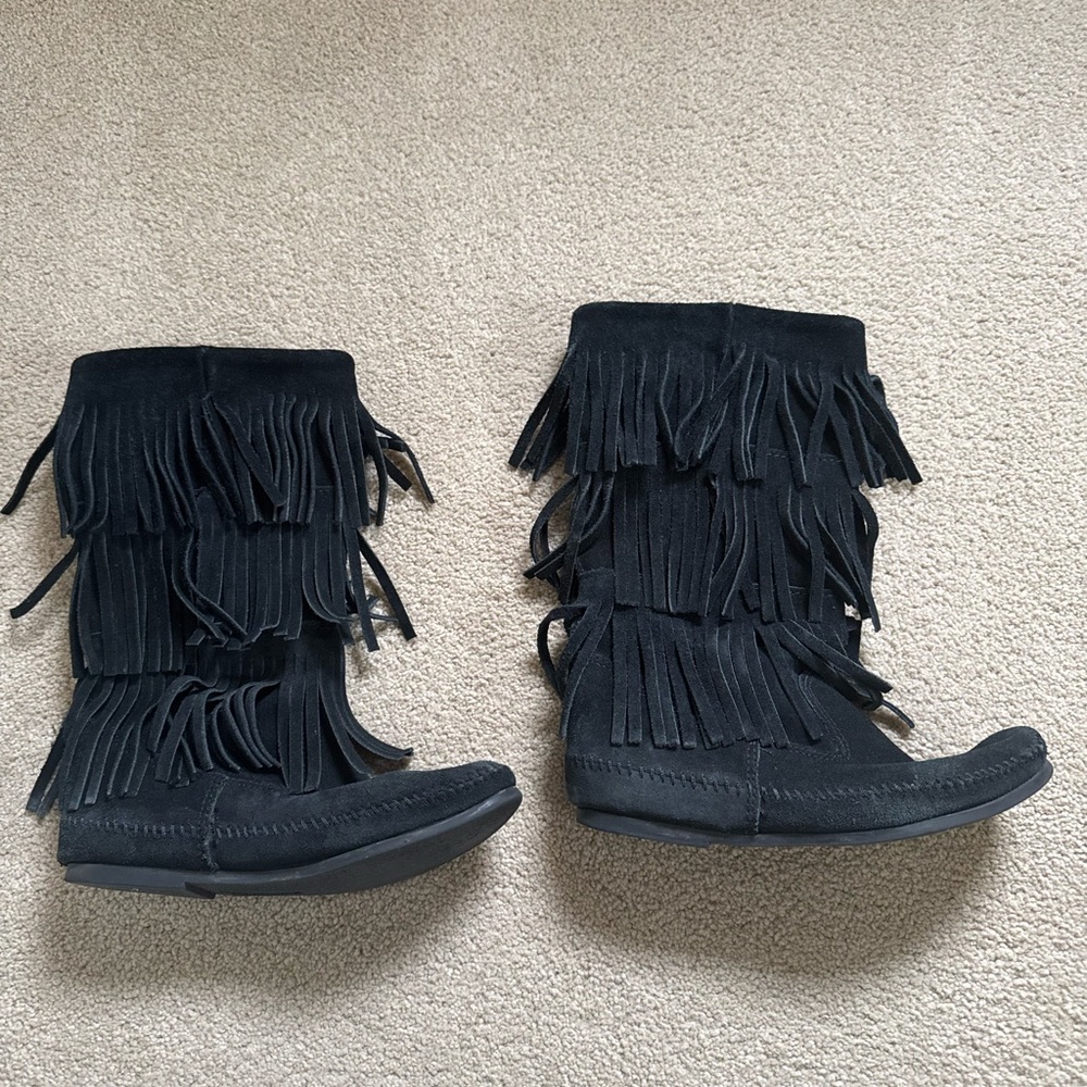Minnetonka Fringe Boots